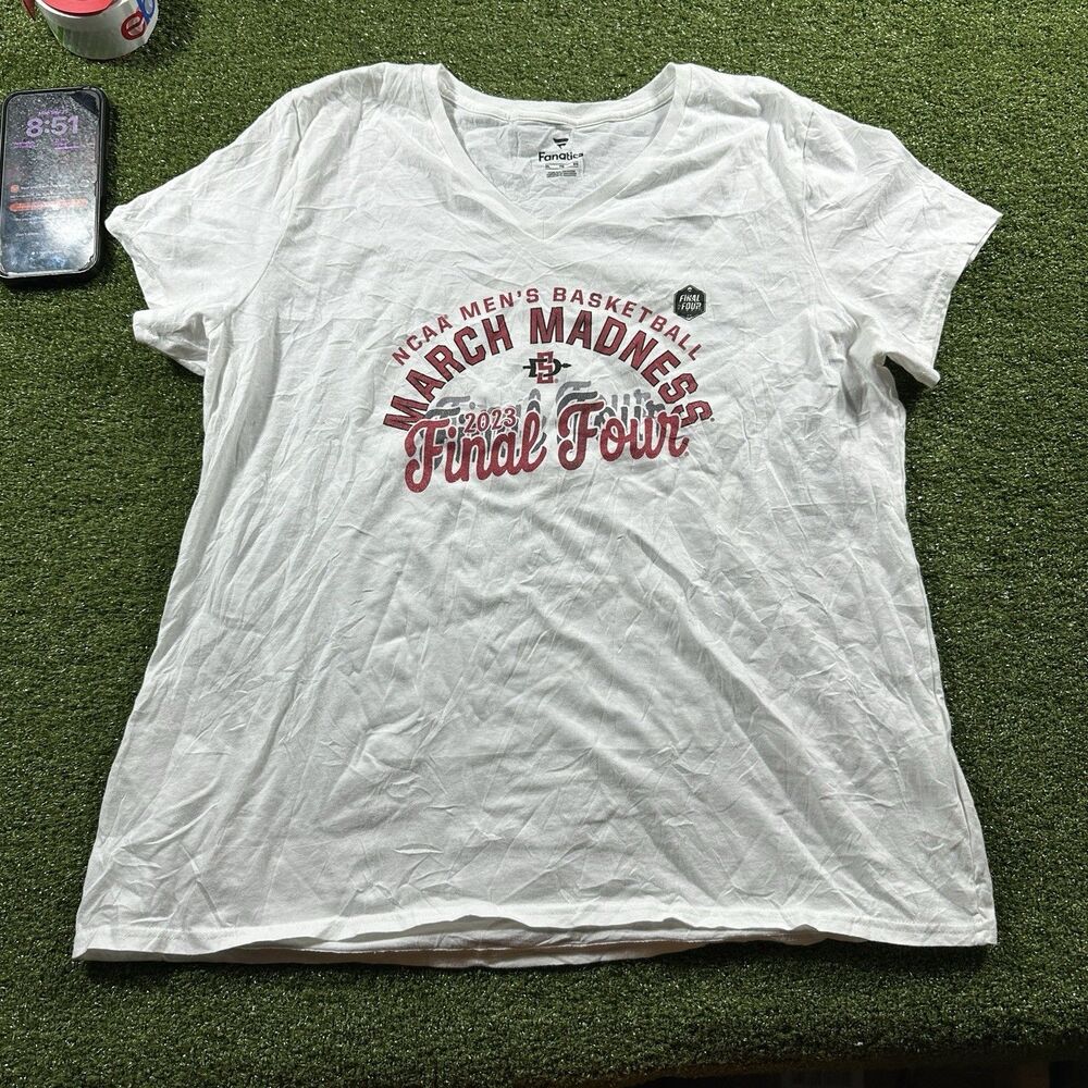 San Diego State Aztecs Women's XL 2023 Final Four Fanatics T-Shirt NWOT